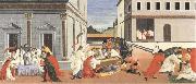 Sandro Botticelli Three miracles of St Zanobius,reviving the dead oil